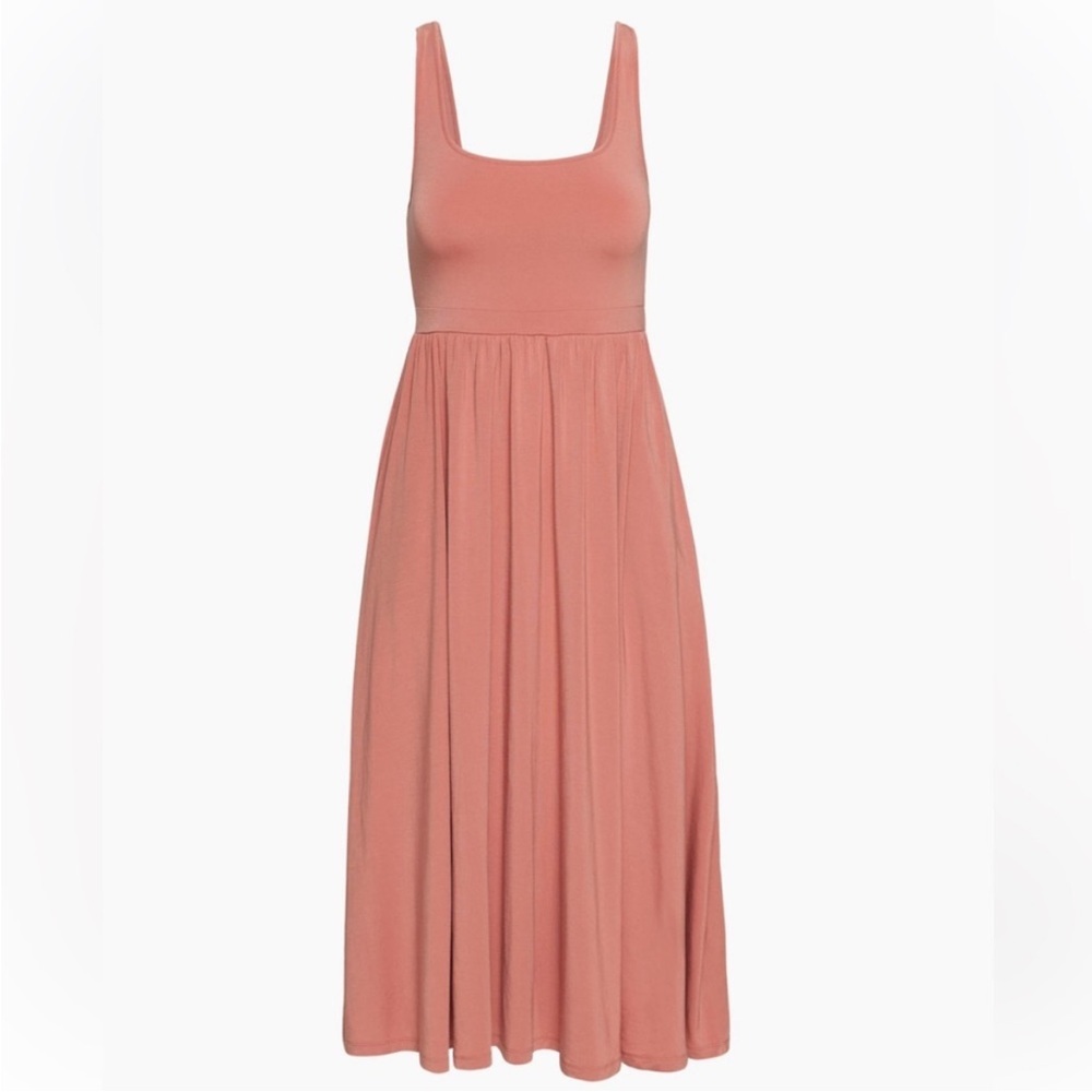 Wilfred Dusty Rose Ribbed Midi Dress